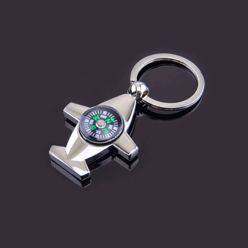 Airplane compass keychains