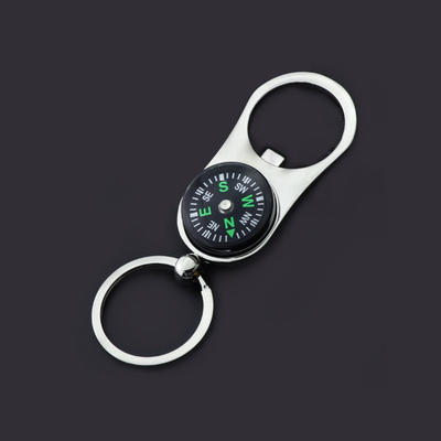 Bottle Opener Compass Keychains
