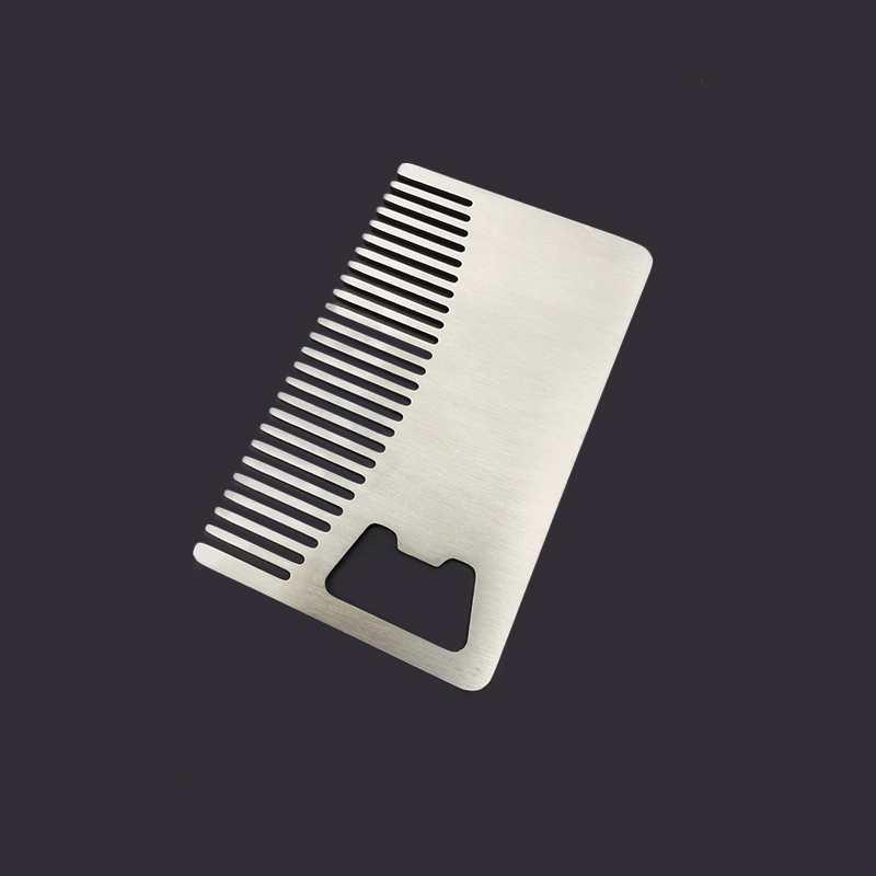 Custom Stainless Steel Metal Beard Comb Bottle Opener