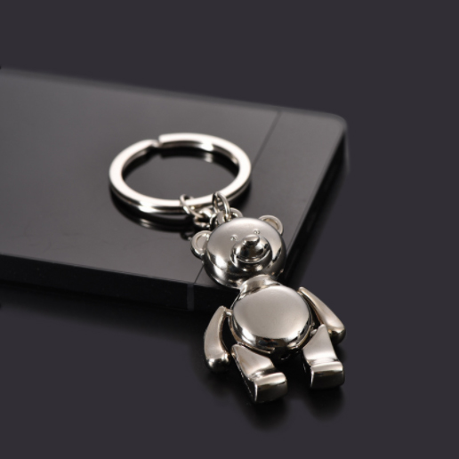 3D cartoon bear keychain