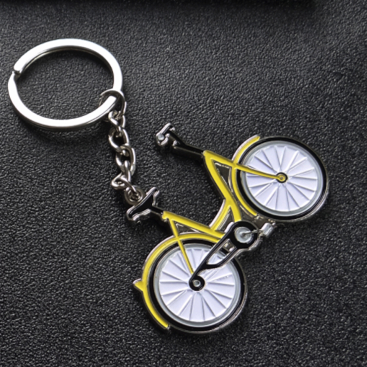 Bicycle metal keychains