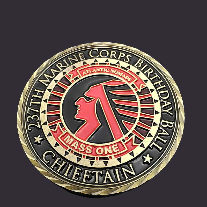 custom gold silver copper bronze soft enamel zinc alloy 3d metal challenge coin