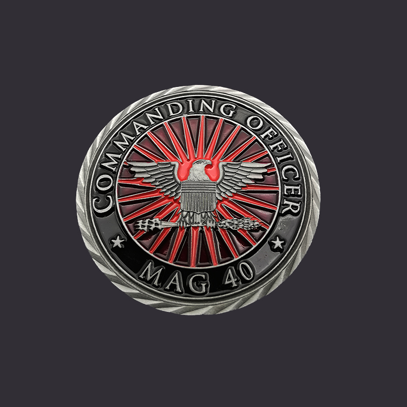 Custom Unique No Minimum 3D Metal Stamping Soft enamel Challenge Coin