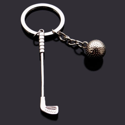 Metal Golf Ball Keychains
