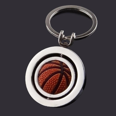 Basketball rotating keychain