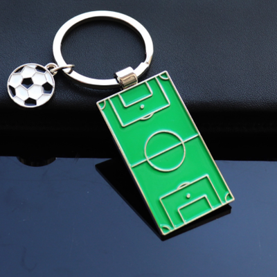 Football field and football keychains