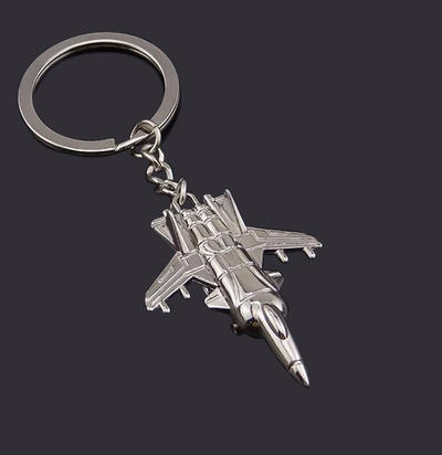 promotional airline gift custom made metal plane keyholder