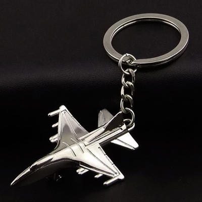 Creative Promotional Metal Fighter Aircraft Plane Keychains