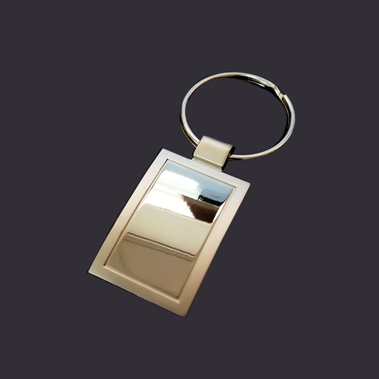 Square custom logo blank key chain