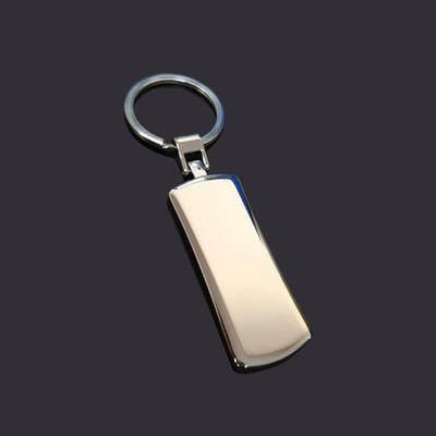 Blank keychain Strip shape metal keychain
