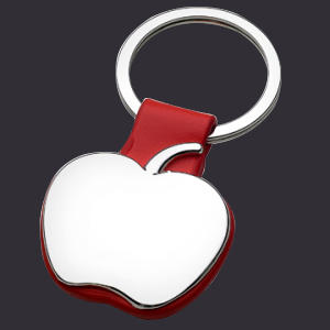 Apple Shaped Leather Keyholder