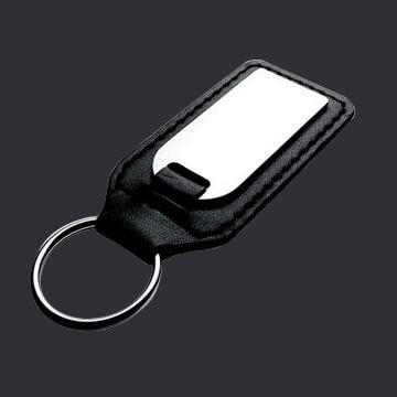 Custom High Quality Square Metal Leather Keychain.jpg