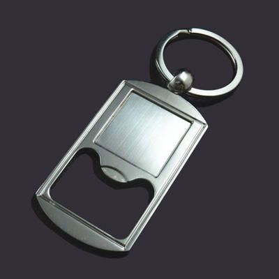 Blank custom logo keychain bottle opener style