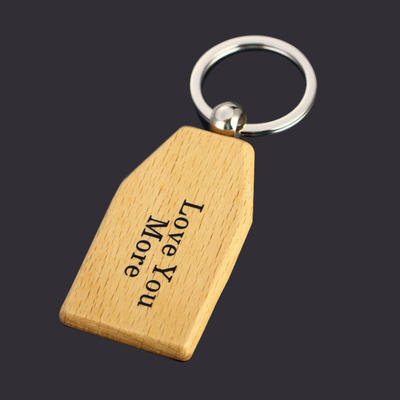 Blank wooden keyring custom key tag