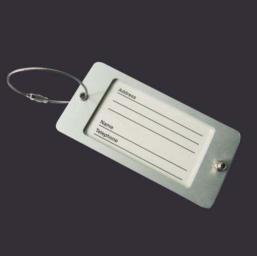 Metal luggage tag