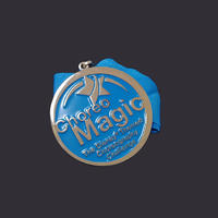 Blue custom enamel Medal