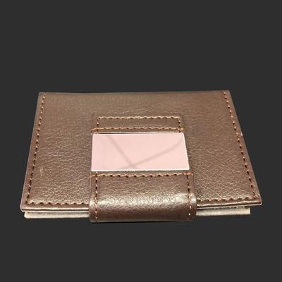Fashionable leather brown card holder