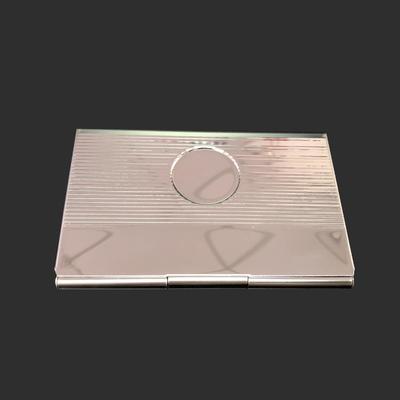 Portable stripe circle Stainless iron card holder