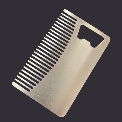 stainless steal comb with bottle opener