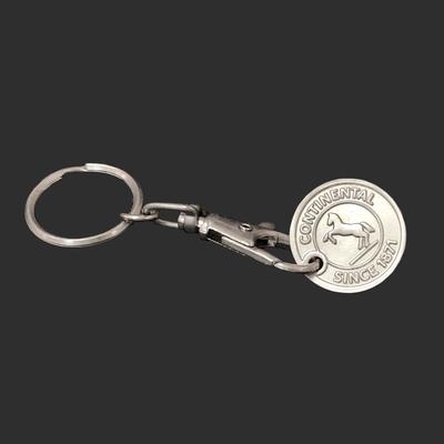 Custom Metal Shopping Cart Trolley Coin Keychain
